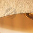 Lustre Pendente Cúpula De Tecido Palha Crua |tam: Ø 35x20